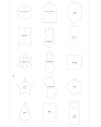 25 Personalized Gift Tags - Design T256