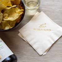 Simple Custom Cocktail Napkins