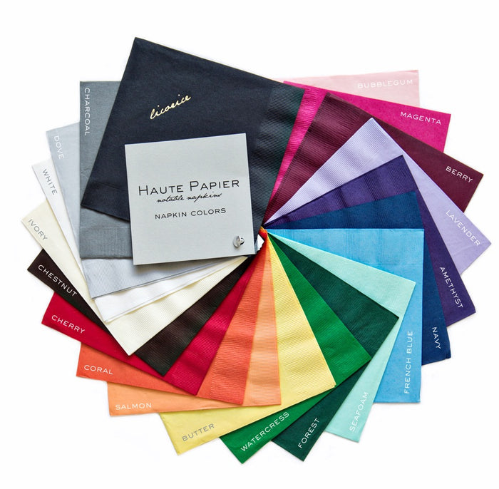 Custom "HELLO FALL" Cocktail Napkins