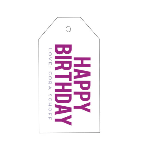 Letterpress Gift Tags - Style T100, 2-color