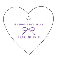 "Happy Birthday" Letterpress Gift Tags - Style T89