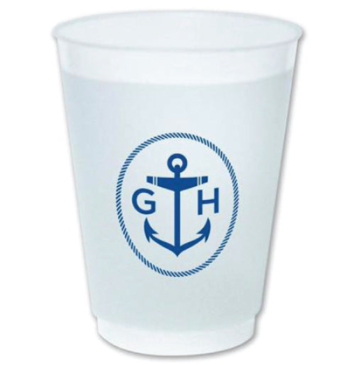 Picture of our anchor style frost flex cups. Great for parties.