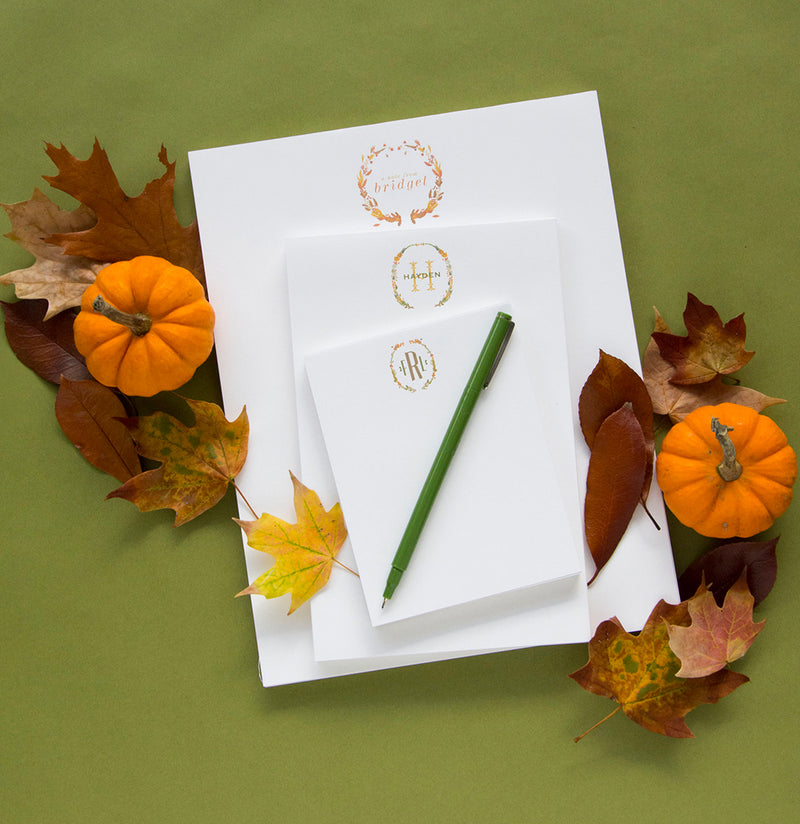 Fall Pads with Couture Crest Monogram
