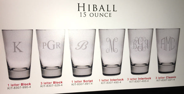 Four High Ball Glasses
