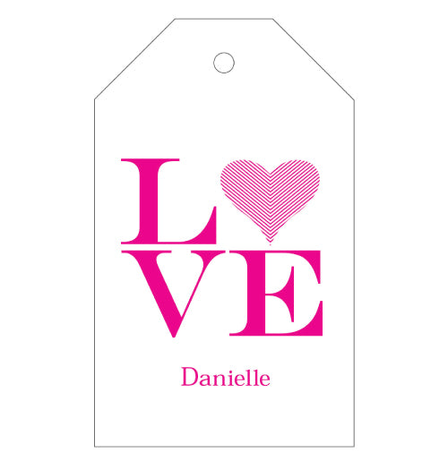 Love gift tags personalized with a name. Great gift!