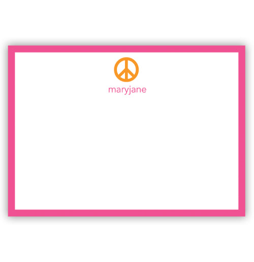 Peace Sign Flat Cards - #20704