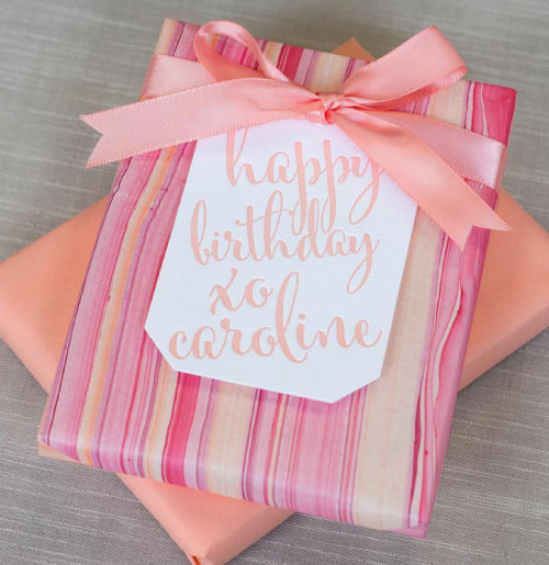 Letterpress Birthday Tags - Style 786