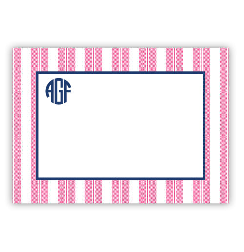 Vertical Pink Striped Card - #984-PO2
